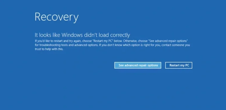 Windows mavi ekran hatası
